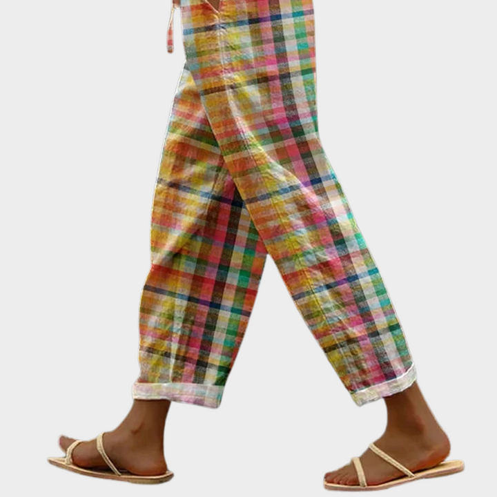 Michelle™ - Comfortable Checkered Pants
