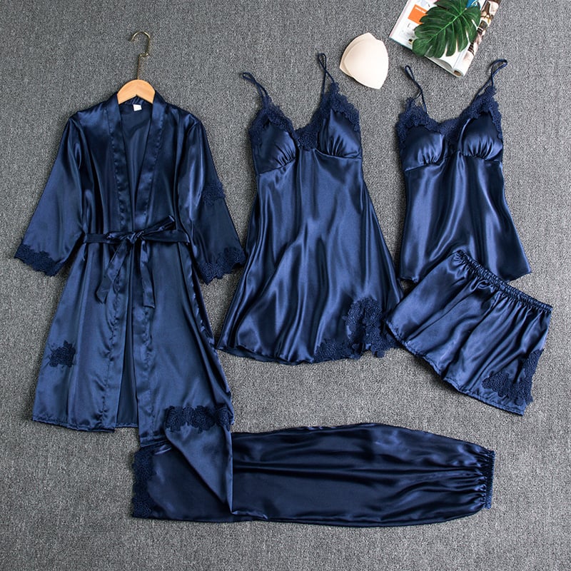 Luna™ - 5-Piece Satin Pajama Set