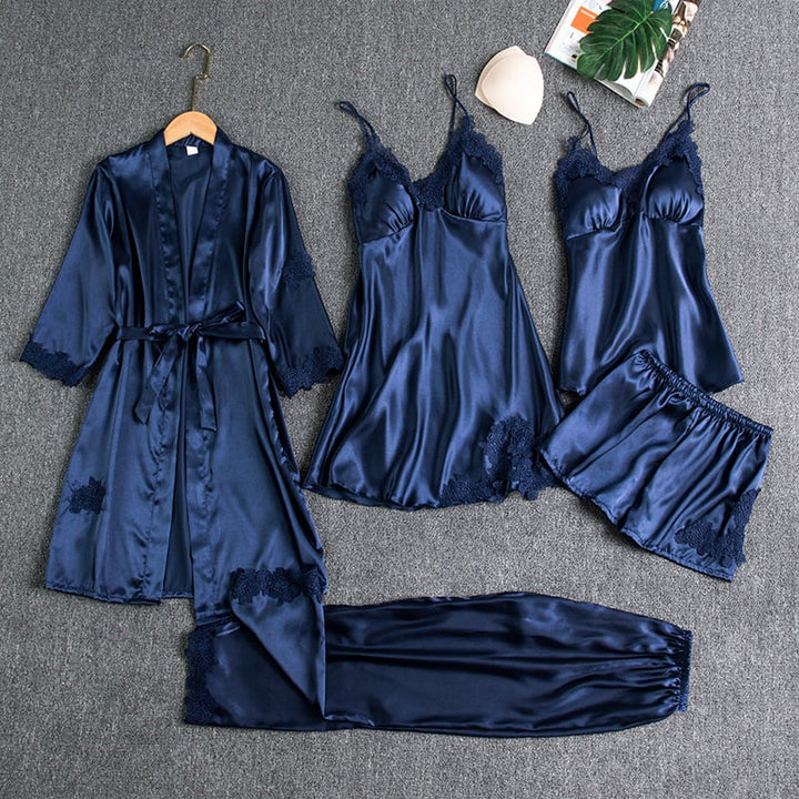 Luna™ - 5-Piece Satin Pajama Set