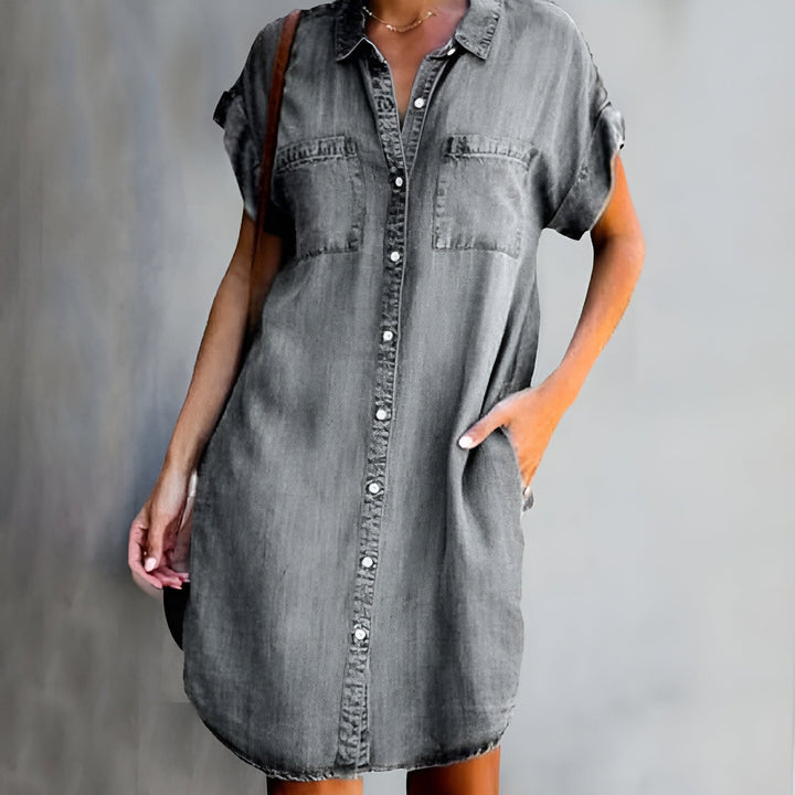 Diane™ - Casual Button-Up Shirt Dress