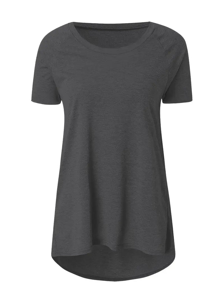 Faye™ - Casual Longline Crew Neck T-Shirt
