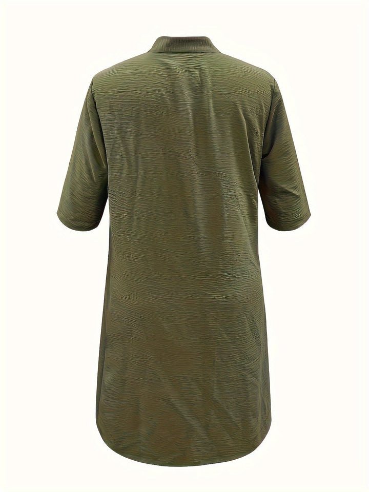 Hannah™ - Casual Dress with Button Placket