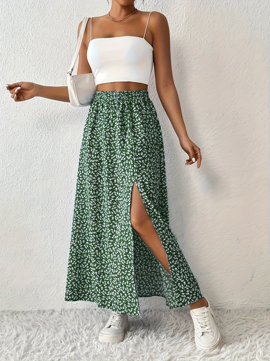 Paige™ - Floral Print Maxi Skirt