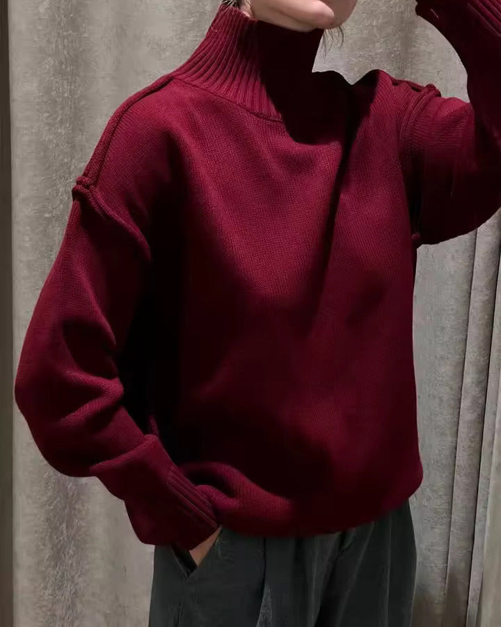 Isabella - Knitted Roll Neck Jumper