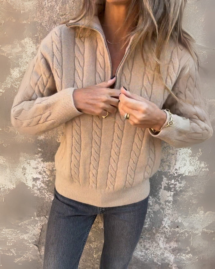 Rosalia™ - Premium Casual Half-Zip Sweater