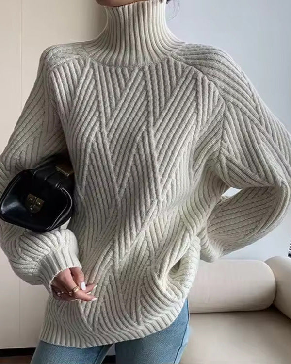 Audrey - Knitted Roll Neck Jumper