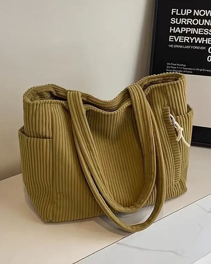 Talia™ – Ribbed Tote Bag