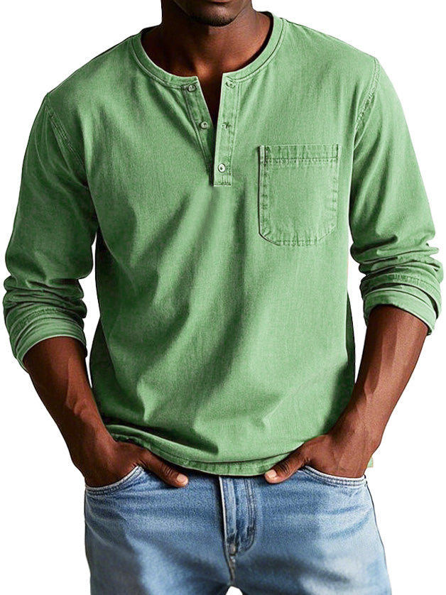 Ellis™ - Vintage Henley Shirt