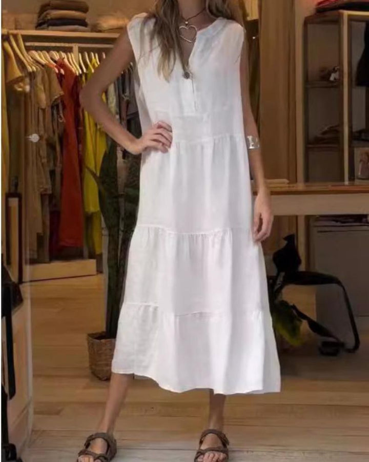 Aromea™ - Sleeveless Linen Dress