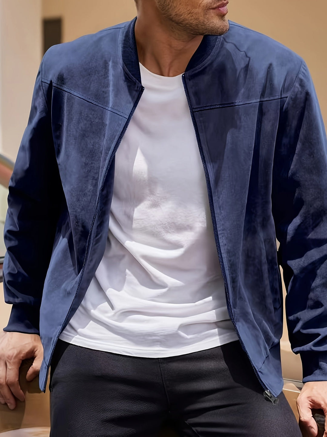 Dex™ - Classic Suede Zipper Jacket