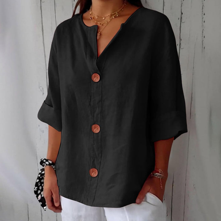 Clara™ - Casual Linen Blouse