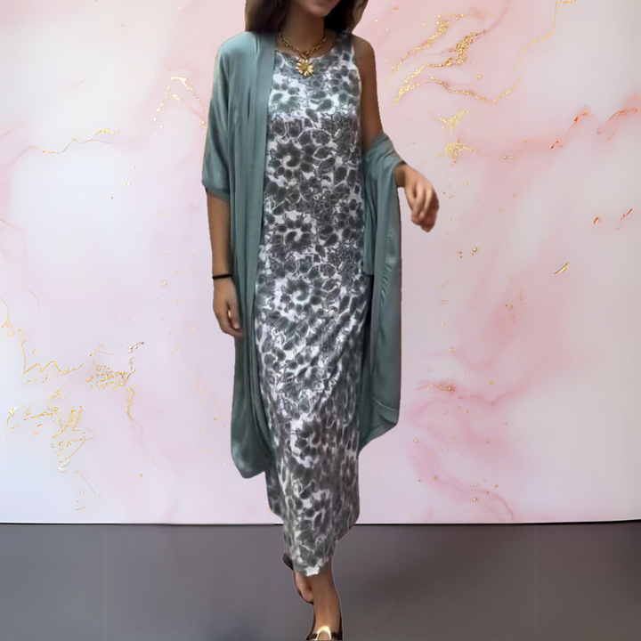 Melanie™ - Elegant Dress With Cardigan