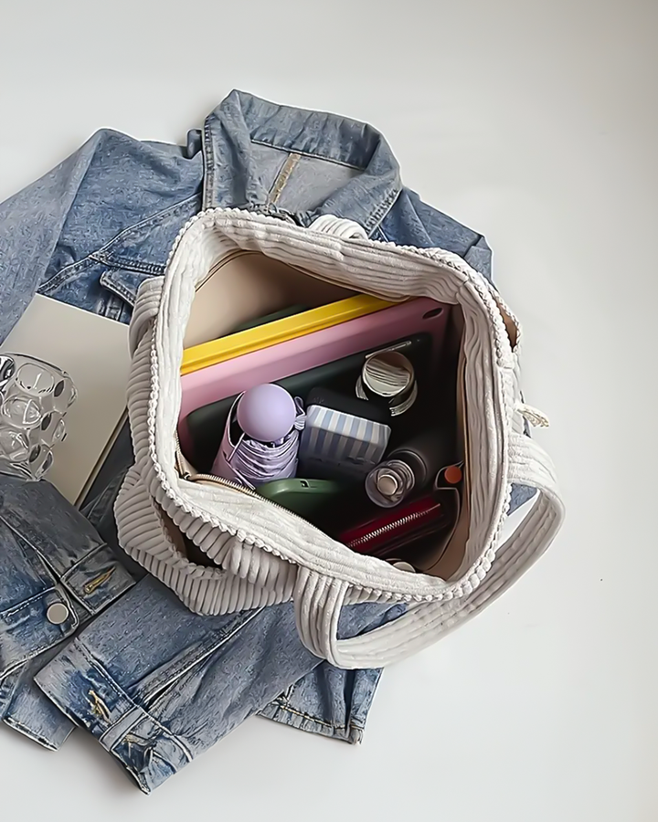 Talia™ – Ribbed Tote Bag