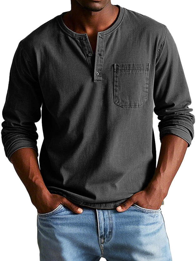 Ellis™ - Vintage Henley Shirt