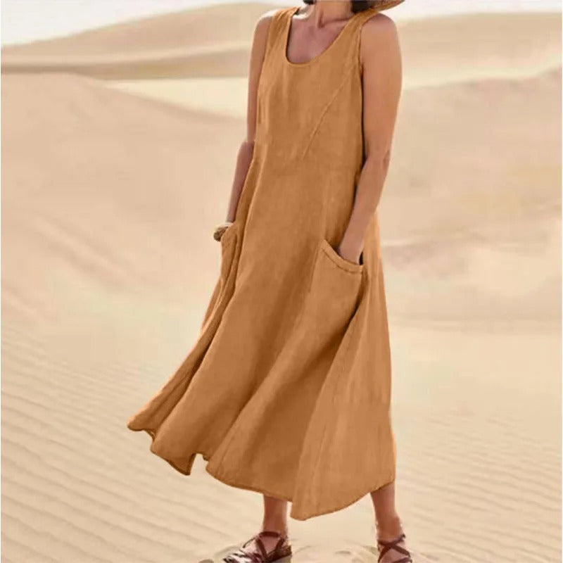 Tina™ - Summer Linen Dress