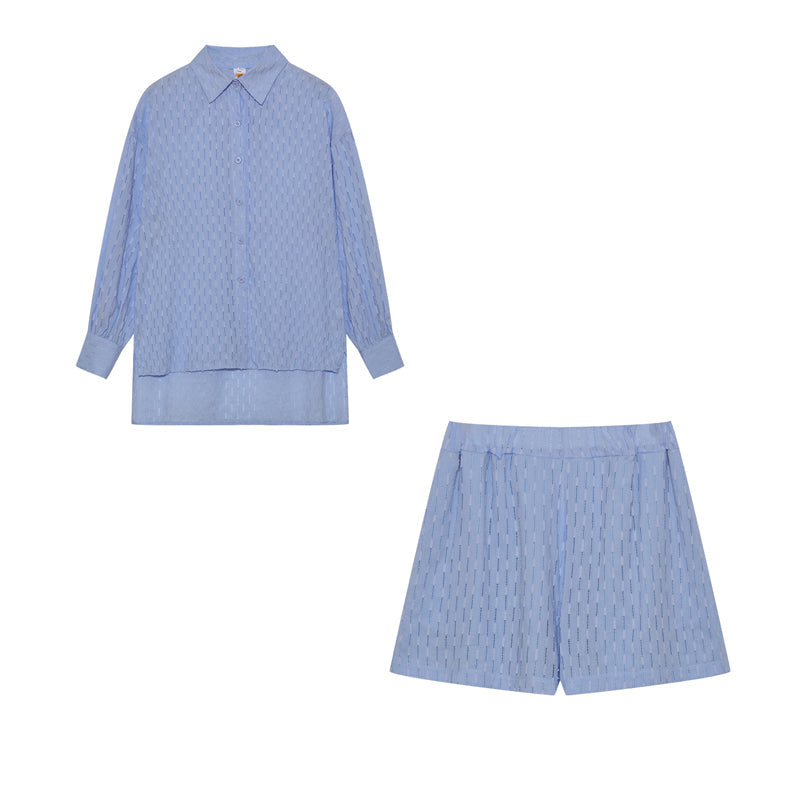 Elizabeth - Breezy Shirt And Shorts Set