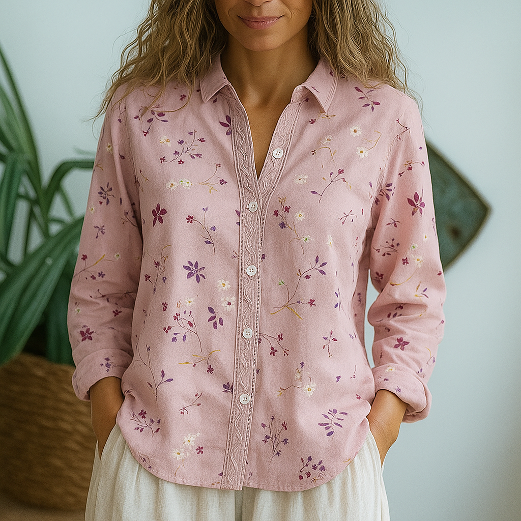 Cara™ - Vintage Leaf Blouse