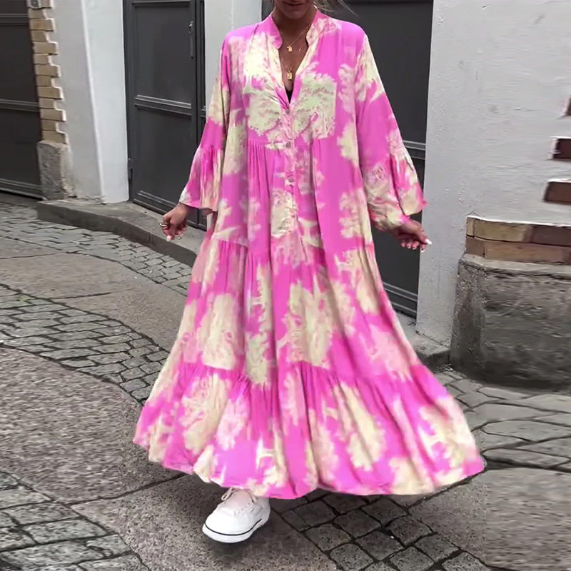 Diana™ - Comfy Patchwork Maxi Dress