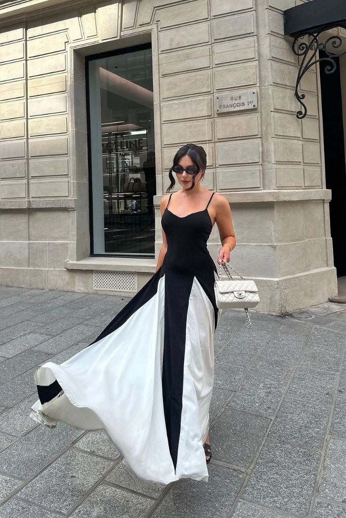 Eliana | Paneled Maxi Dress