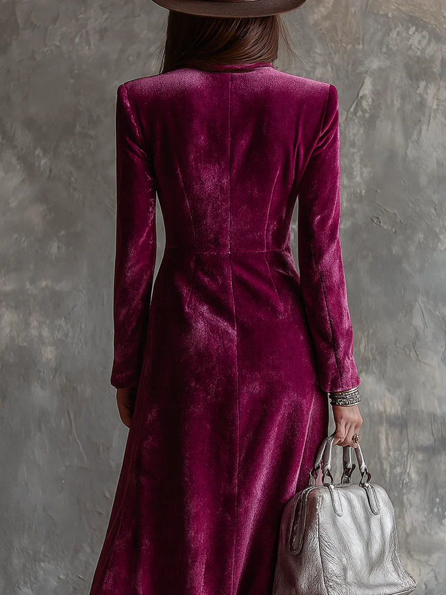 Holly™ - Velvet Blazer Maxi Dress