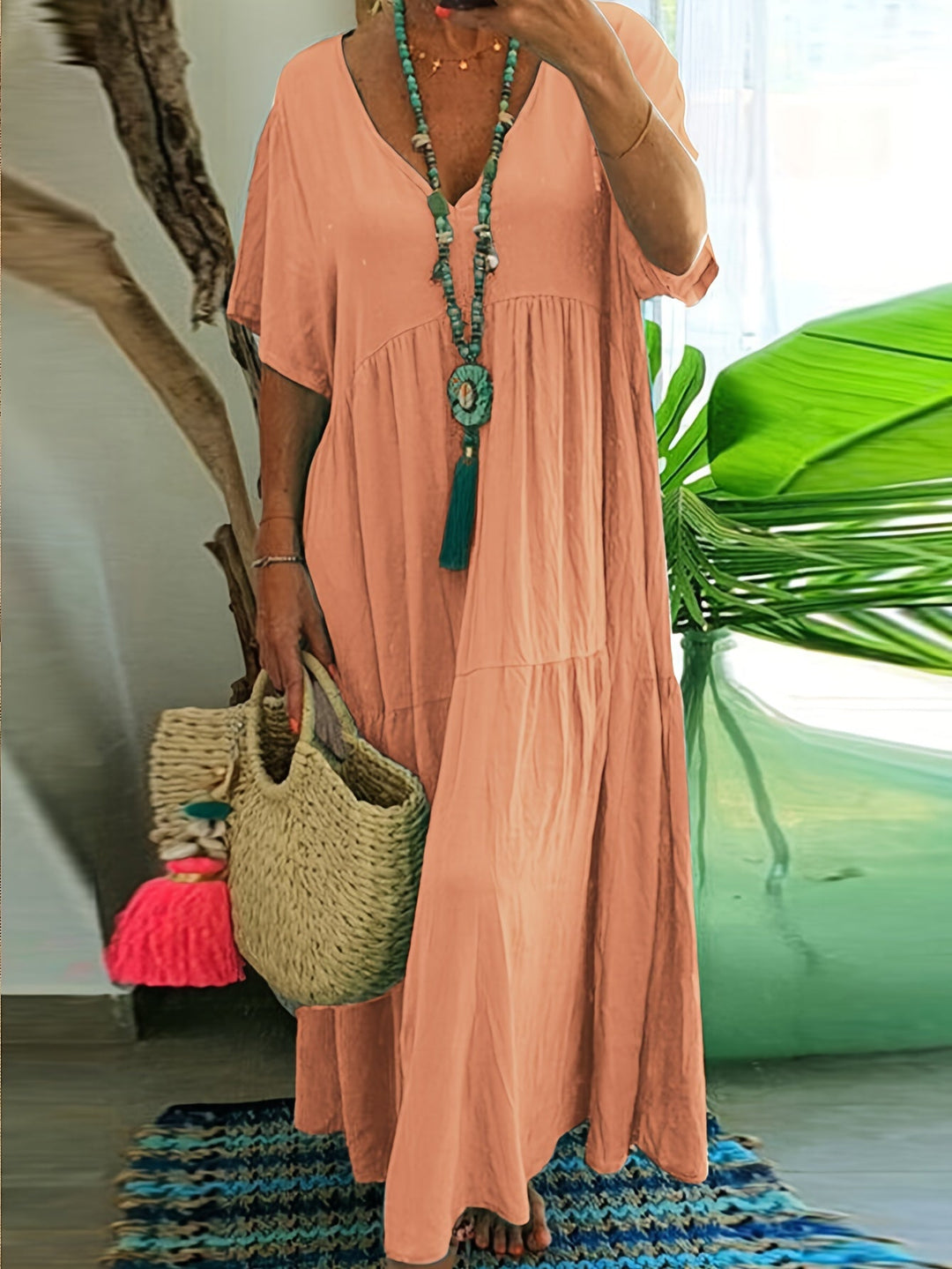 Vida™ - Casual Plus Size Maxi Dress