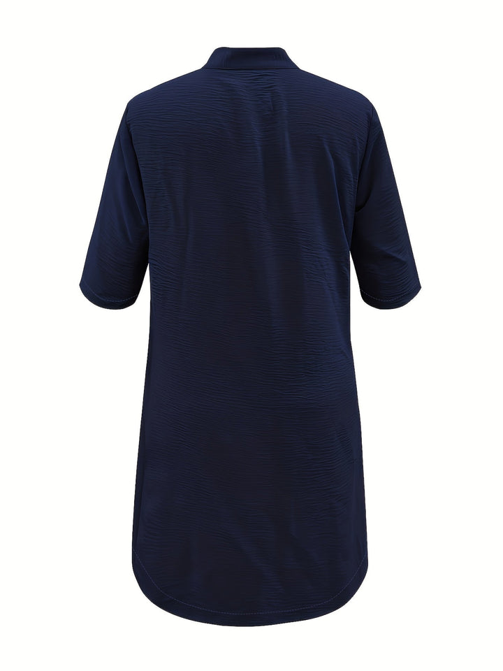 Hannah™ - Casual Dress with Button Placket