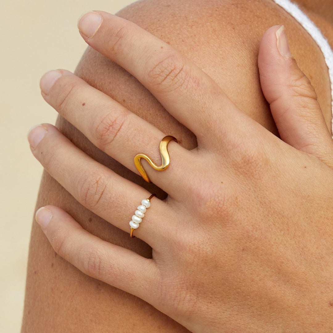 Silva - Ring made of freshwater pearls