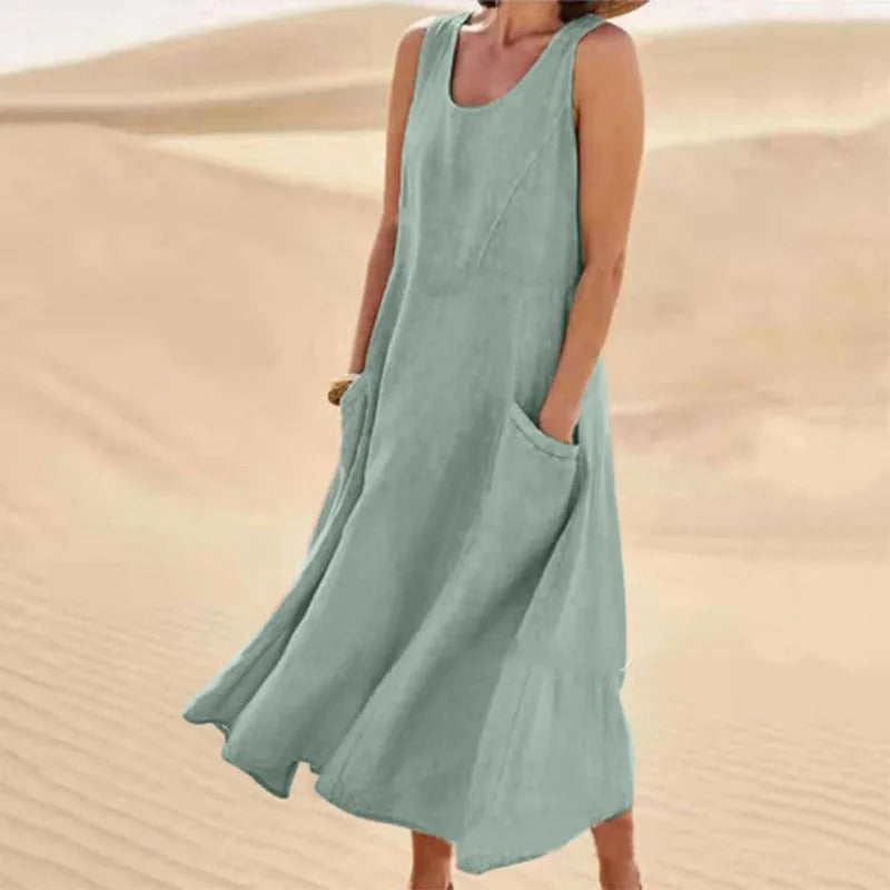Tina™ - Summer Linen Dress