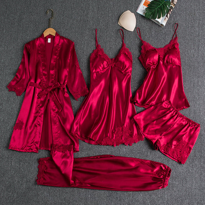 Luna™ - 5-Piece Satin Pajama Set