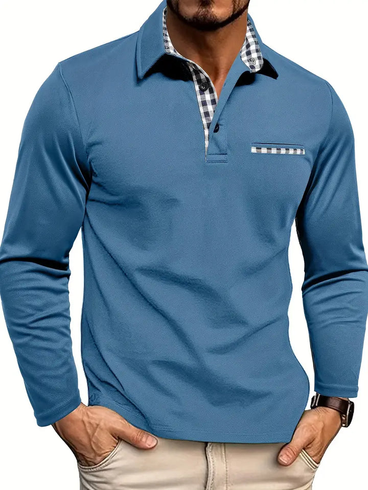 Stefan™ - Men's Long Sleeve Polo