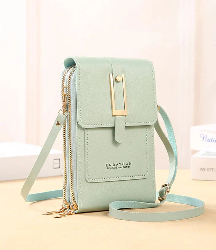 Leather Cell Phone Crossbody Bag